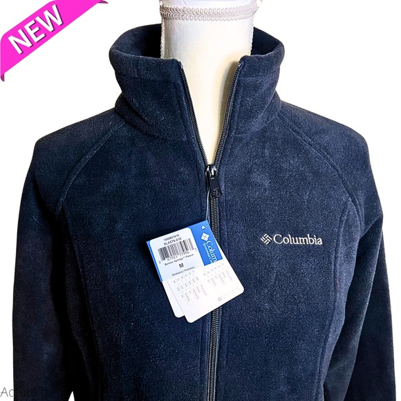 NWT Columbia Black Fleece Jacket Size Medium ๐ค - Picture 3 of 4